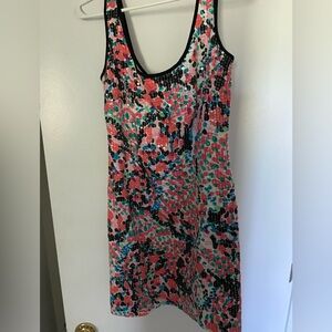 Lilly Pulitzer sequin pink floral print mini dress